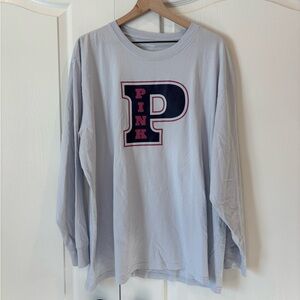 Victorias Secret Pink Long Sleeve Campus Tee